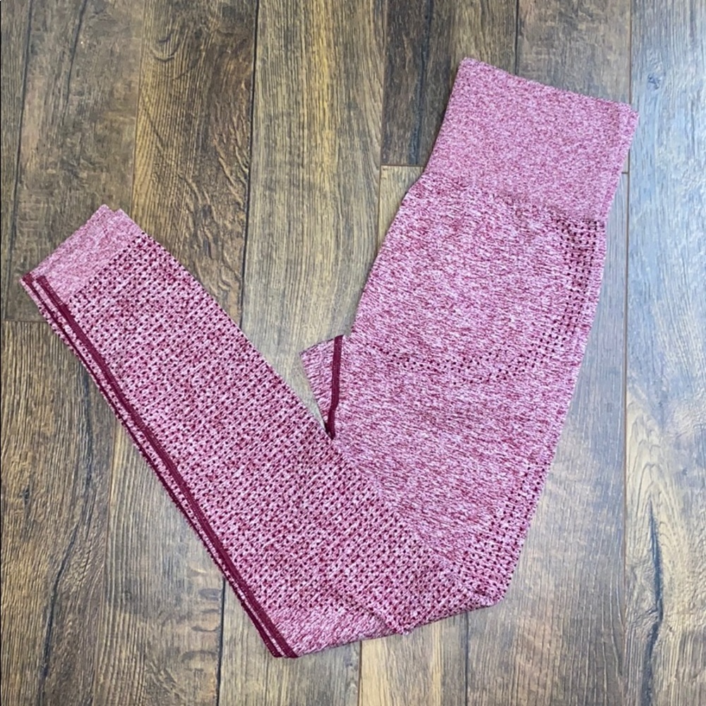 Maroon seamless legging